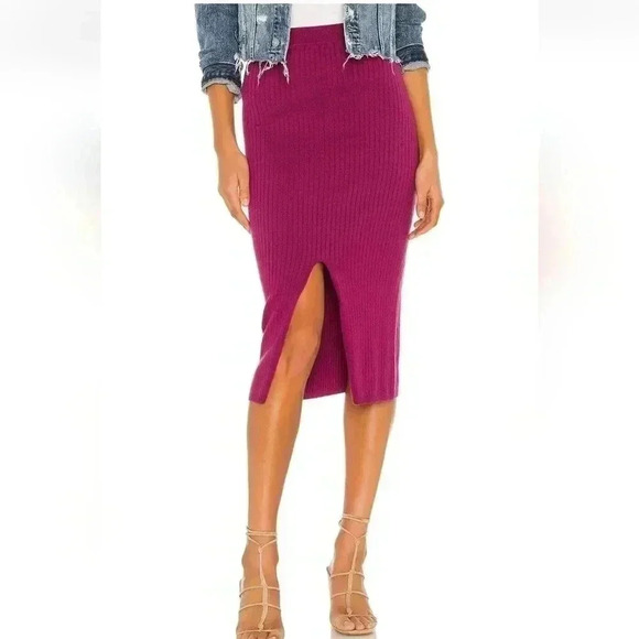 Free People Skyline Midi Skirt SZ m SOLD OUT COLOR!! - Picture 1 of 5